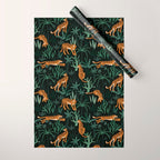 Evening Prowl, Tiger Prints Wrapping Paper Gallery Image 1