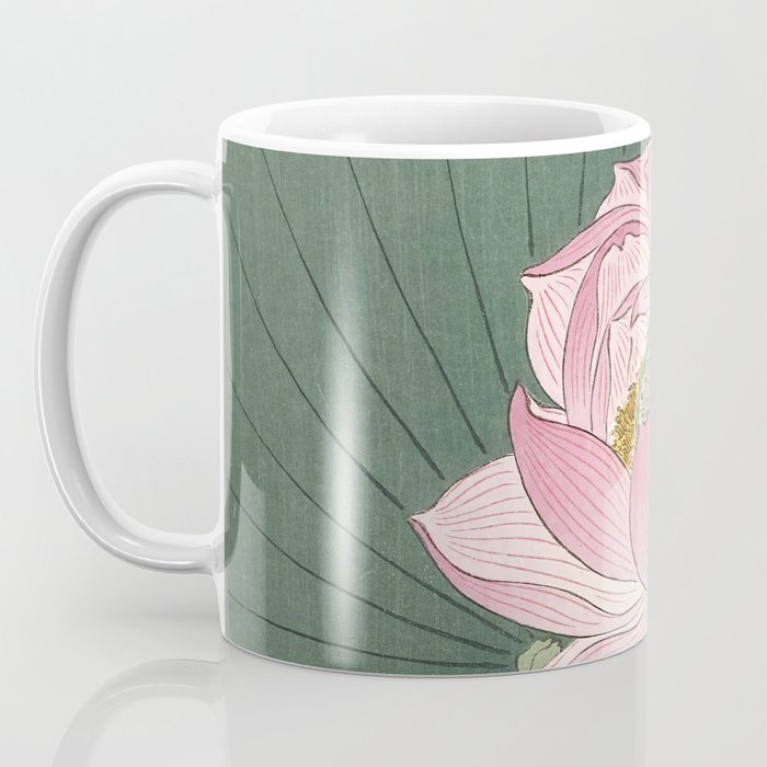 Flowering lotus flowers, Ohara Koson Coffee Mug Gallery Image 3