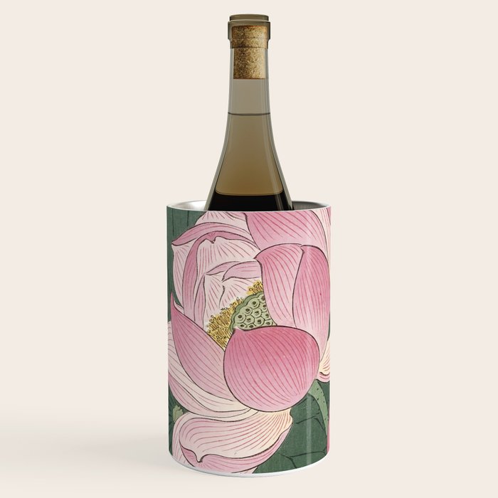 Flowering lotus flowers, Ohara Koson Wine Chiller Gallery Image 1