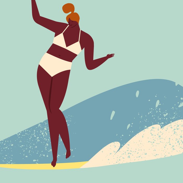 Surf girl Coffee Mug Gallery Image 2