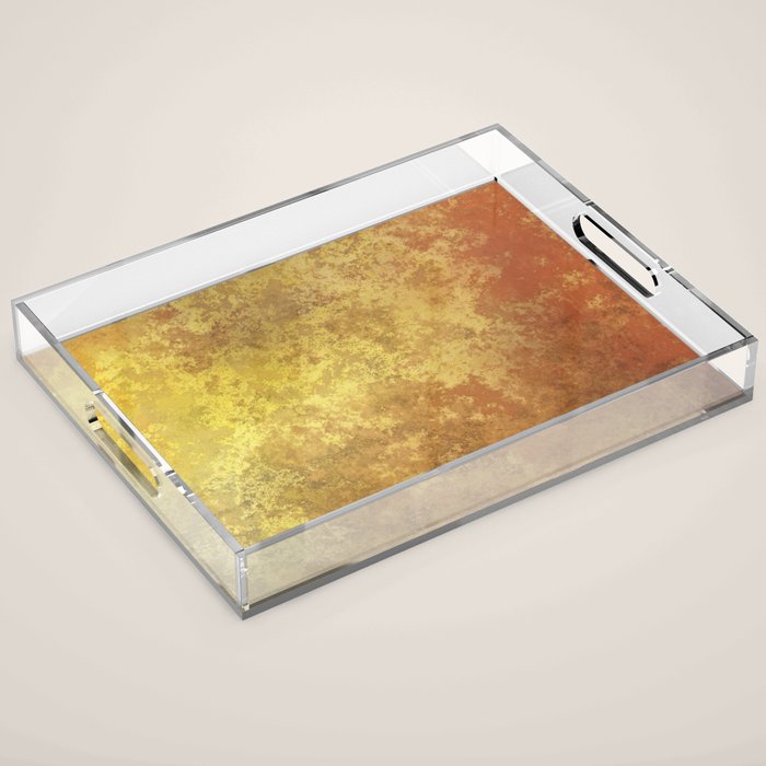 Rusty Gold and Copper Acrylic Tray Gallery Image 1