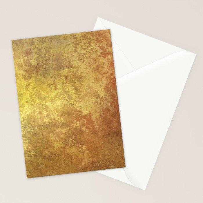 Rusty Gold and Copper Stationery Card Gallery Image 2