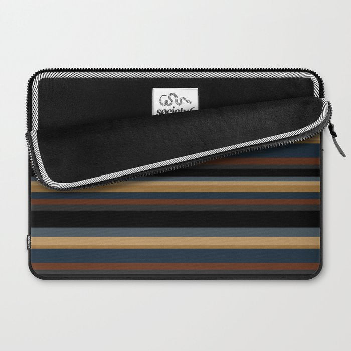 Classic Stripes V - Dark Vintage  Laptop Sleeve Gallery Image 2