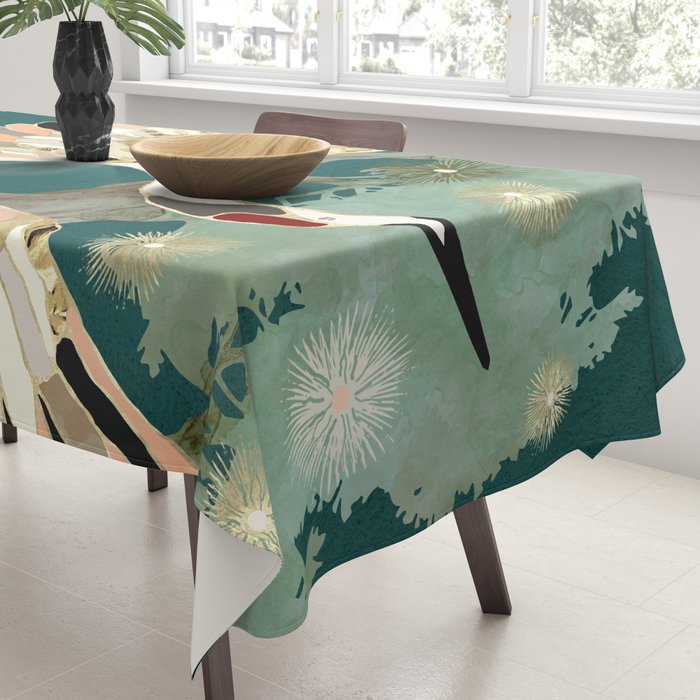 Golden Crane Tablecloth Gallery Image 3