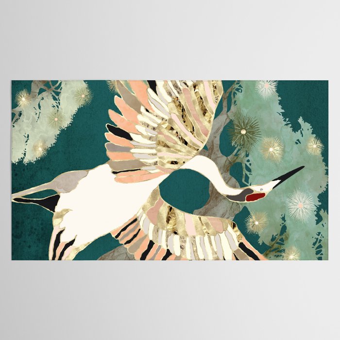 Golden Crane Tablecloth Gallery Image 2