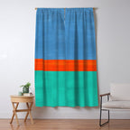Orange Ocean Sun Window Curtain Gallery Image 5
