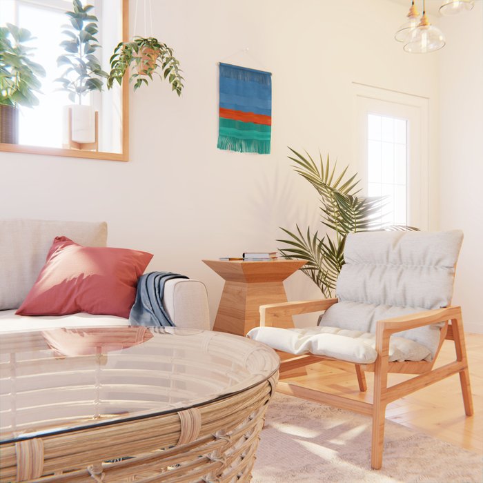 Orange Ocean Sun Wall Hanging Gallery Image 2