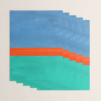 Orange Ocean Sun Wrapping Paper Gallery Image 3