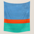 Orange Ocean Sun Wall Tapestry Gallery Image 4