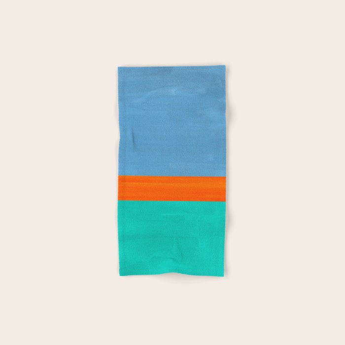 Orange Ocean Sun Bath Towel Gallery Image 1