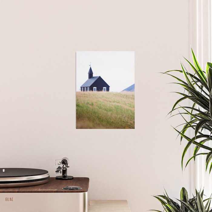 The Little Black Church - Iceland Landscape Photography Poster Gallery Image 2