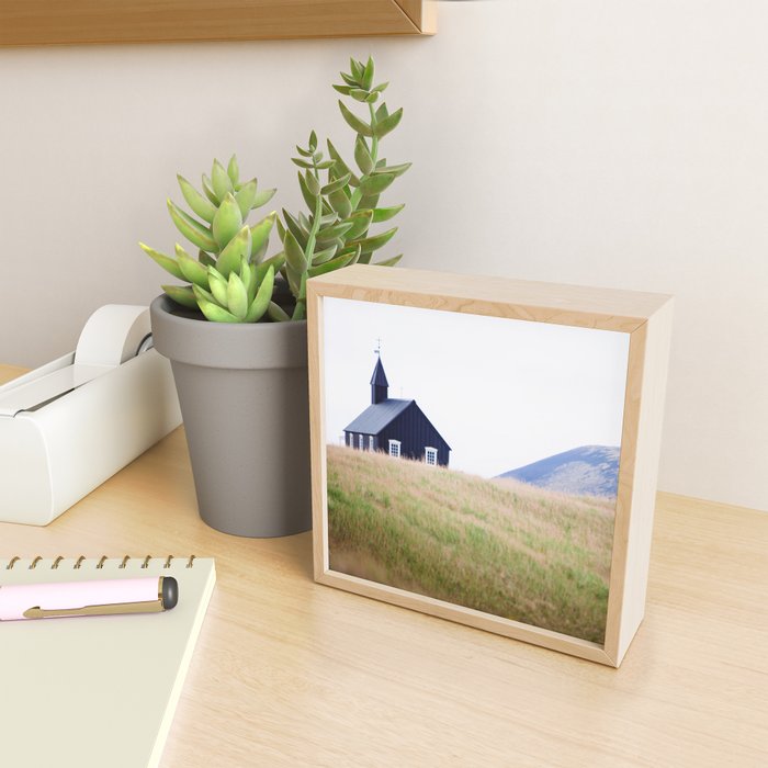 The Little Black Church - Iceland Landscape Photography Mini Art Print Gallery Image 2