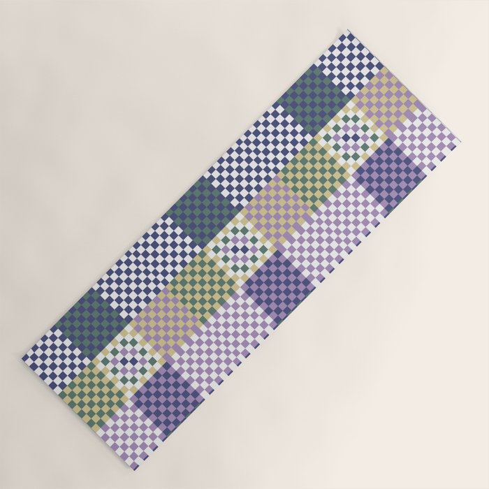 Bold colors block grid C Yoga Mat Gallery Image 1