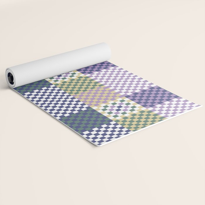 Bold colors block grid C Yoga Mat Gallery Image 2