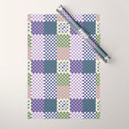 Bold colors block grid C Wrapping Paper Gallery Image 1
