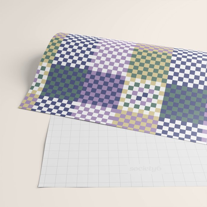 Bold colors block grid C Wrapping Paper Gallery Image 2