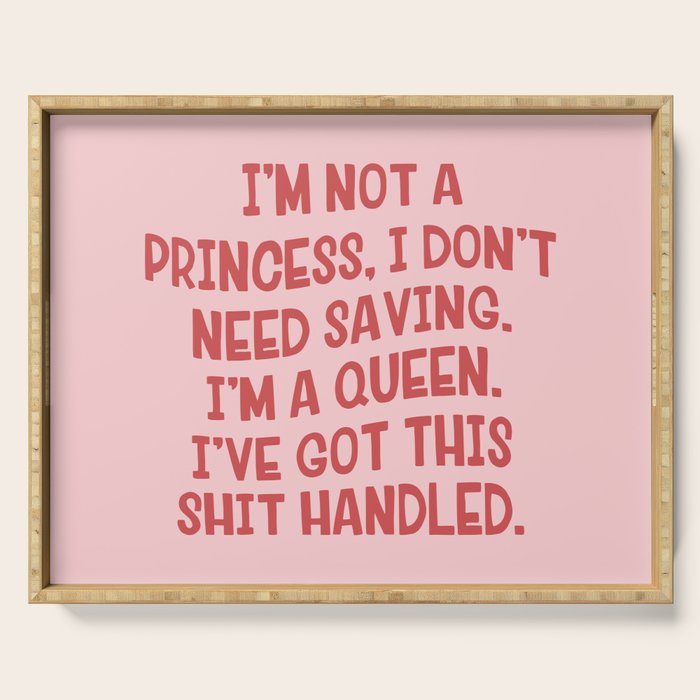I've Got This Shit Handled, Funny,  Saying Serving Tray Gallery Image 1