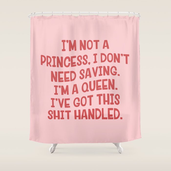 I've Got This Shit Handled, Funny,  Saying Shower Curtain Gallery Image 1