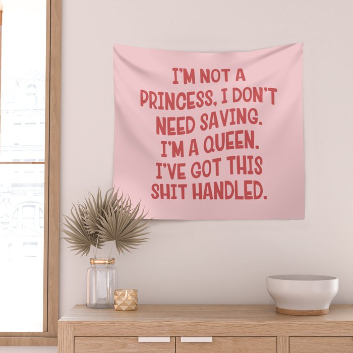 I've Got This Shit Handled, Funny,  Saying Wall Tapestry Gallery Image 2