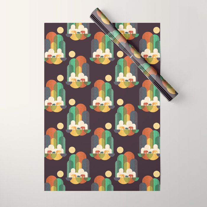 Elephant walk Wrapping Paper Gallery Image 1
