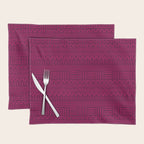 Mud Cloth in Raspberry Placemat Gallery Image 1