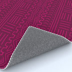 Mud Cloth in Raspberry Rug Gallery Image 4