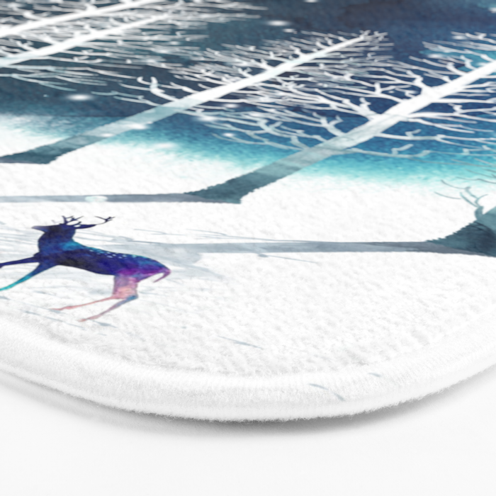Winter Night 2 Bath Mat Gallery Image 3
