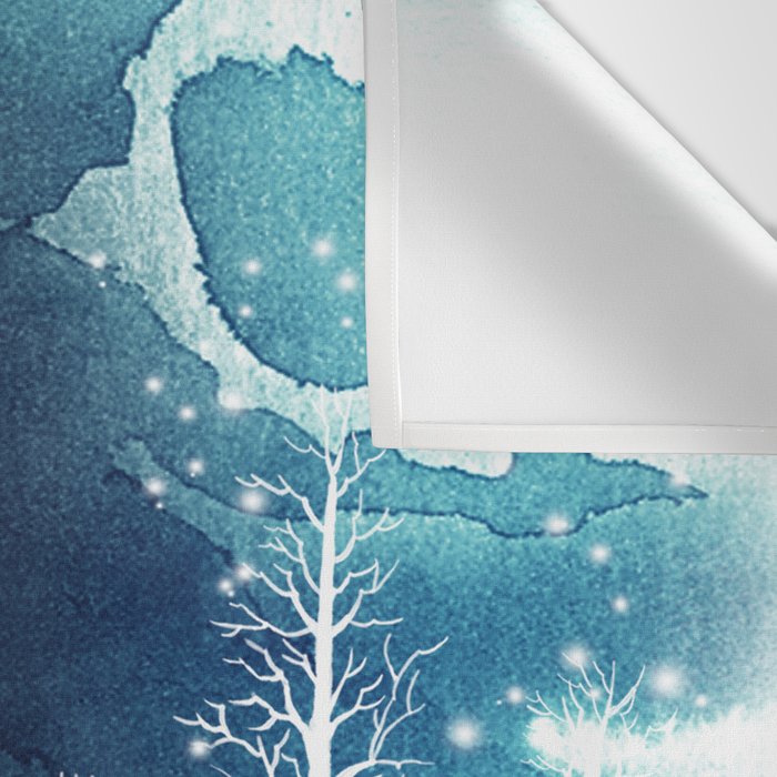 Winter Night 2 Wall Tapestry Gallery Image 3