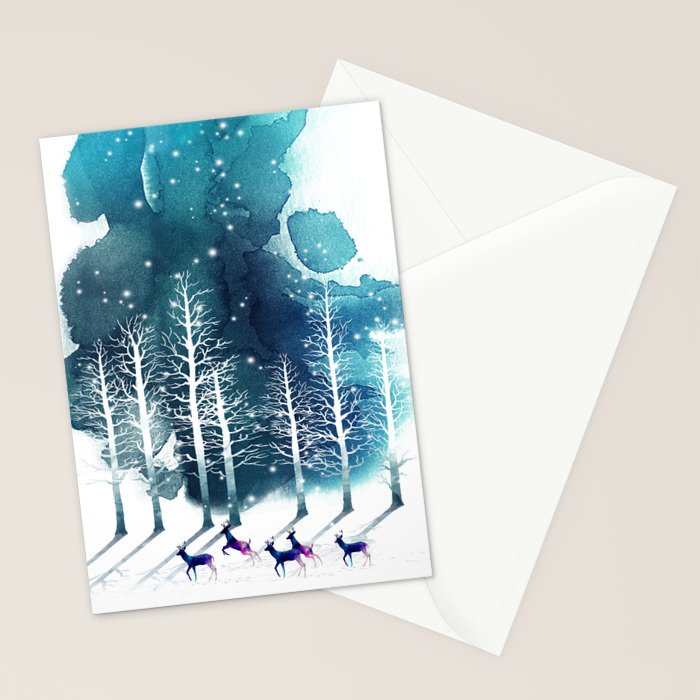 Winter Night 2 Stationery Card Gallery Image 2