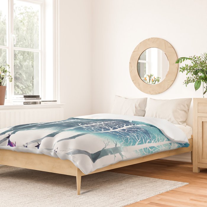 Winter Night 2 Duvet Cover Gallery Image 2
