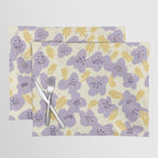 Big flowers Lanvender Placemat Gallery Image 1