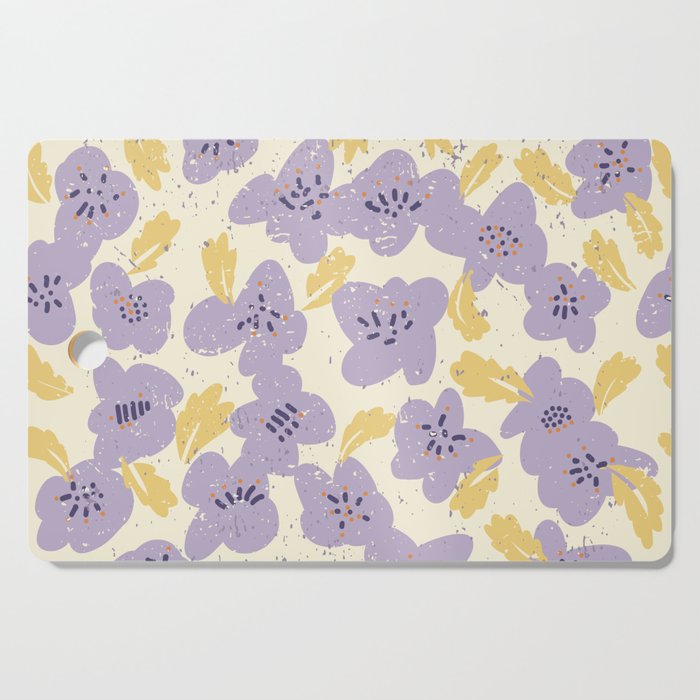 Big flowers Lanvender Cutting Board Gallery Image 1