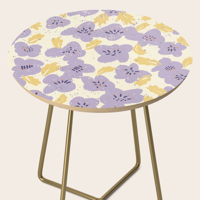 Big flowers Lanvender Side Table Gallery Image 2