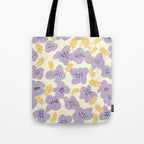 Big flowers Lanvender Tote Bag Gallery Image 1