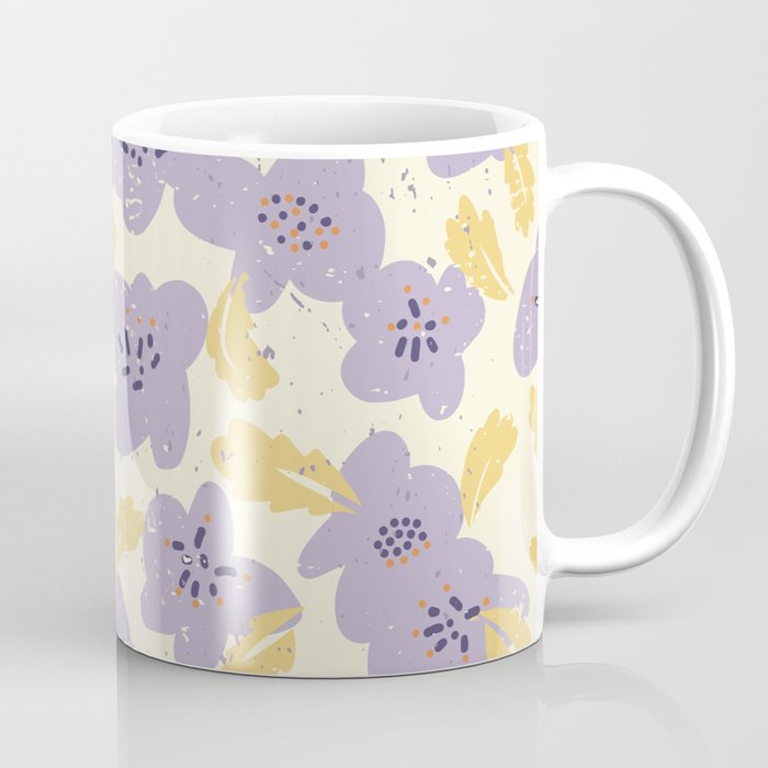 Big flowers Lanvender Coffee Mug Gallery Image 1