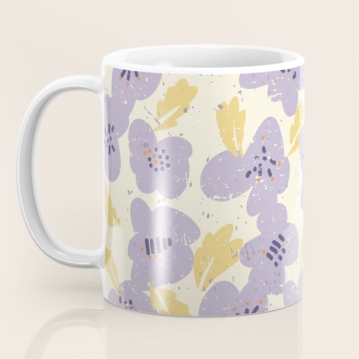 Big flowers Lanvender Coffee Mug Gallery Image 3