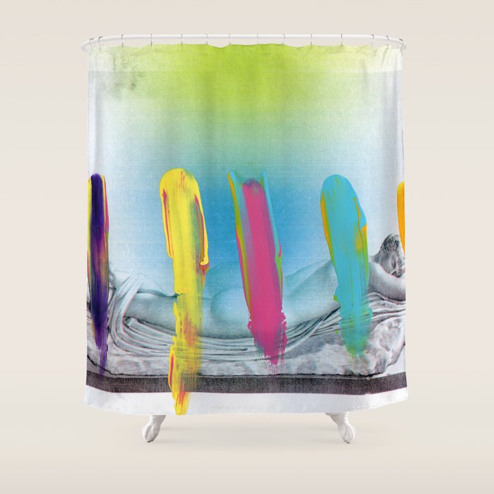 Composition 537 Shower Curtain Gallery Image 1