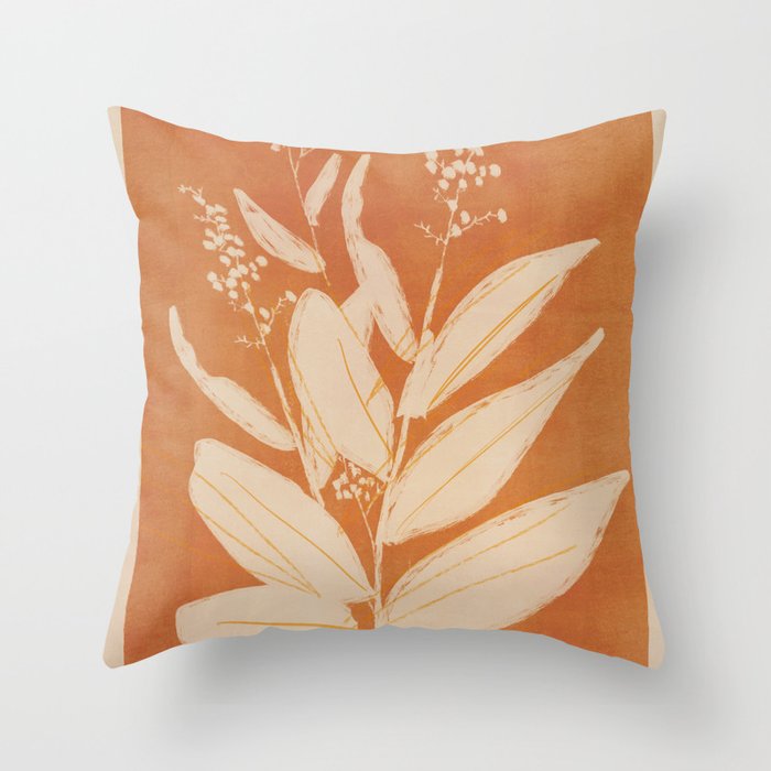 minimal plant 24 Throw Pillow Gallery Image 6