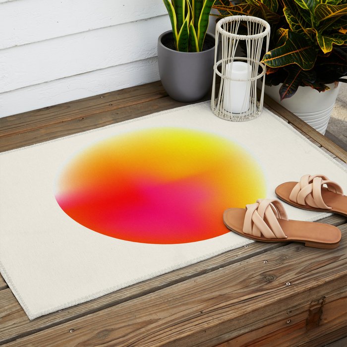 Bold Minimalism - Abstract Sphere Outdoor Rug Gallery Image 2