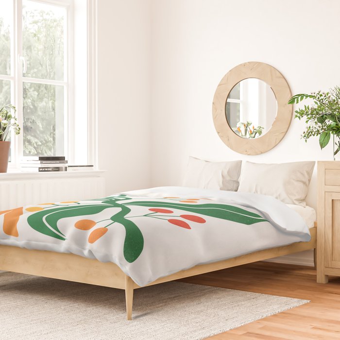 Cinnabar & Supernova: Les Fleurs | Flower Market 03 Duvet Cover Gallery Image 2