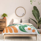 Cinnabar & Supernova: Les Fleurs | Flower Market 03 Comforter Gallery Image 3