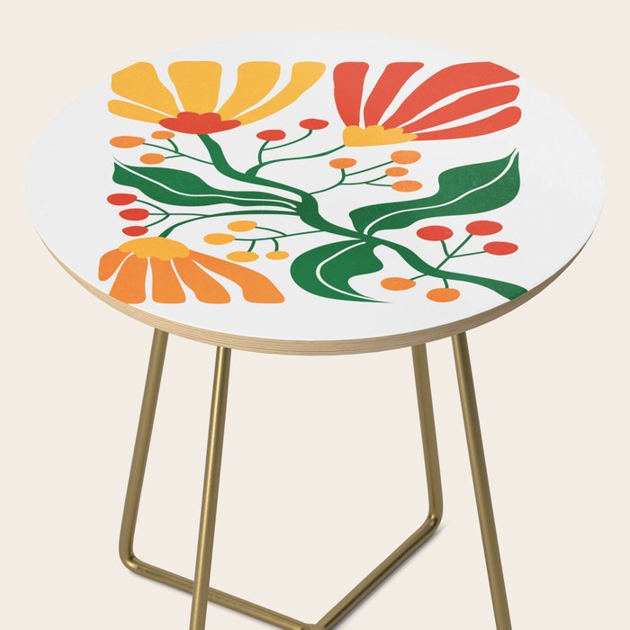 Cinnabar & Supernova: Les Fleurs | Flower Market 03 Side Table Gallery Image 2