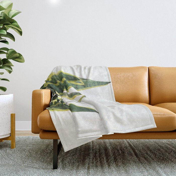 Sansevieria Throw Blanket Gallery Image 1