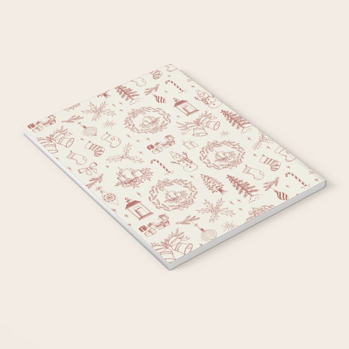 Christmas Toile // Vintage Red Notebook Gallery Image 3