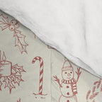 Christmas Toile // Vintage Red Comforter Gallery Image 4