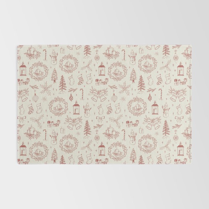 Christmas Toile // Vintage Red Rug Gallery Image 2