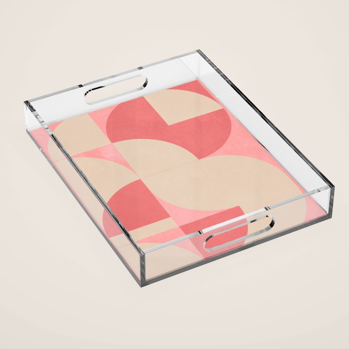 Modern geometric shapes 57 Acrylic Tray Gallery Image 1