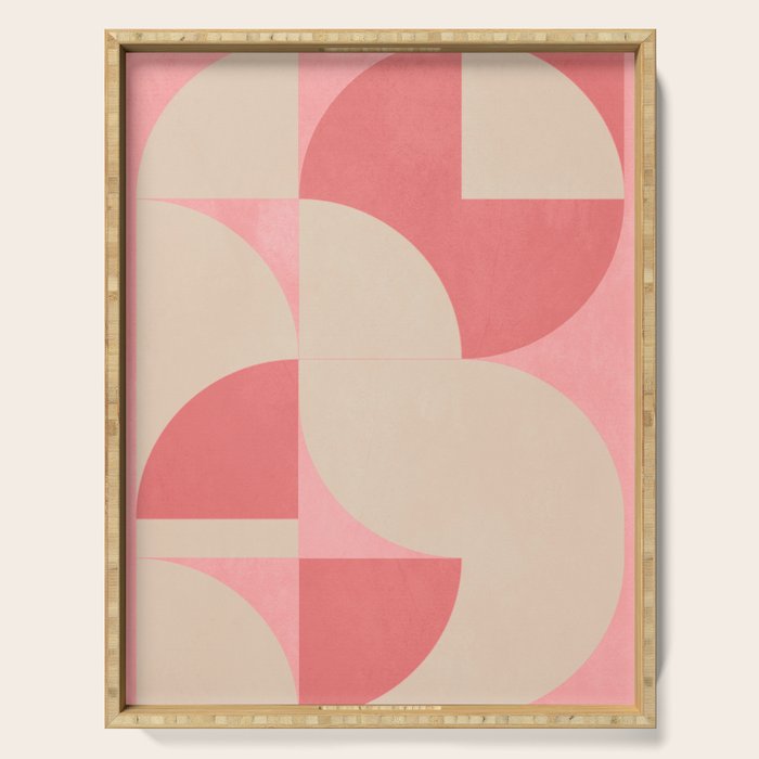 Modern geometric shapes 57 Serving Tray Gallery Image 1