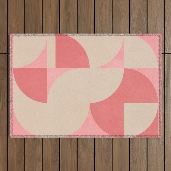 Modern geometric shapes 57 Outdoor Rug Gallery Image 1
