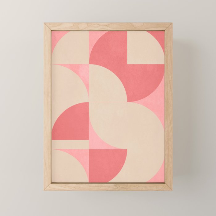 Modern geometric shapes 57 Mini Art Print Gallery Image 1